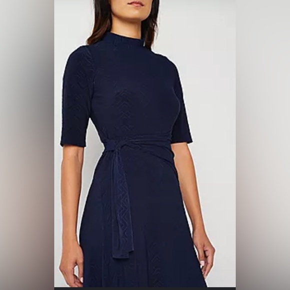 NEW Robbie Bee Navy Fit + Flare Dress. PM - Picture 2 of 10